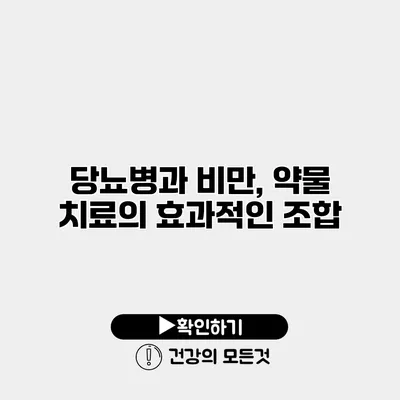 당뇨병과 비만, 약물 치료의 효과적인 조합