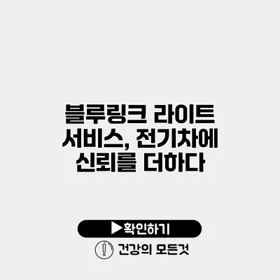 블루링크 라이트 서비스, 전기차에 신뢰를 더하다